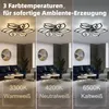 Schwarzer Moderner Deckenventilator mit Beleuchtung Ø65 cm, Produktbild-Vorschau 5