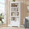 Bücherregal 5 Ebenen - Landhaus Bücherregal mit Schrank - 2 Produktbild-Vorschau 6
