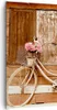 Bild auf Leinwand - Leinwandbild - Fahrrad Blume Korb alt - Produktbild-Vorschau 1