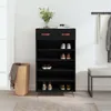 Szafka na buty, czarna, 60x35x105 cm, materiał Podgląd zdjęcia produktu 2