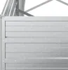 A close-up view of a galvanized steel garden raised bed. Produktbild-Vorschau