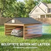 Outsunny Mähroboter Garage aus Holz wetterfest Überdachung Produktbild-Vorschau 7