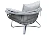 Egg Chair Loungesessel mit faltbarem Dach Anthrazit Produktbild-Vorschau 8