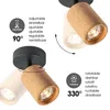 Home Sweet Home LED-Strahler - 9,5 x 10 x 16cm - Natur Produktbild-Vorschau 5