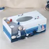 Holz Tissue Box Kosmetiktücherbox Mediterraner Stil Produktbild-Vorschau 2