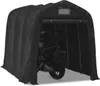 Tenda garage per moto MG2 Garage per moto 1,6x2,4 m PE nero Anteprima dell’immagine prodotto 1