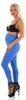 MAMA Umstands Leggings Baumwolle mit Taschen; Blau 2XL Produktbild-Vorschau 2