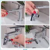 Collage showing the installation steps of a bidet hand shower attachment for a sink faucet. Anteprima dell’immagine prodotto
