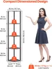 SucceBuy rohový regál s 5 úrovněmi, moderní regál s LED Náhled obrázku produktu 3