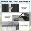 Outsunny Mülltonnenbox für 2 Mülltonnen aus verzinktem Produktbild-Vorschau 5