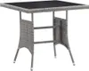 The Living Store 3-tlg. Garten-Essgruppe Poly Rattan Produktbild-Vorschau 8