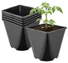Garronda, lot de 5 pots en plastique de forme carrée aux Voir les images du produit 1