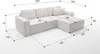 Ecksofa Schlafsofa Sofa CONOR PREMIUM Stoff Kronos Produktbild-Vorschau 5