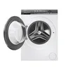 A front view of a white Haier washing machine with the door open. Produktbild-Vorschau