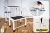 Drabest | Stołek stalowy – 2 stopnie – stabilny i Podgląd zdjęcia produktu 2
