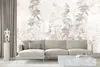 Muralo Vlies Fototapete Für Wohnzimmer BLUMEN Blätter Beton Produktbild-Vorschau 6