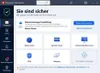 Bitdefender Total Security software interface showing security status and various scan options. Produktbild-Vorschau