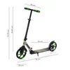A scooter with dimensions indicated by lines and text. Náhled obrázku produktu
