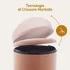 CASABEL Pattumiera, 50L, terracotta, acciaio inox, 100% Anteprima dell’immagine prodotto 8
