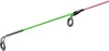 A close-up view of a fishing rod with green and pink sections and metal guides. Anteprima dell’immagine prodotto