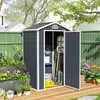 Outsunny tuinhuis met raam, schuurtje met hellend dak, Productafbeelding-voorbeeld 2