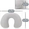com-four® 2x Aufblasbares Nackenstützkissen - Praktisches Produktbild-Vorschau 6