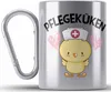 Trendation - Pflegeküken Edelstahl Tasse Karabiner Geschenk Produktbild-Vorschau 1