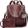 OKWISH Rucksack Laptoprucksack Schulrucksack Lederrucksack Produktbild-Vorschau 1