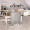 vidaXL Esstisch Betongrau 110x60x75 cm Holzwerkstoff Produktbild-Vorschau 2
