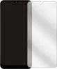 A clear screen protector is shown next to a smartphone. Produktbild-Vorschau