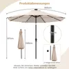 GOPLUS Sonnenschirm 300 cm mit LED Solar Beleuchtung, 9 Produktbild-Vorschau 8