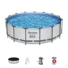 Bestway Steel Pro 4.57m x 1.22m, Grau/Blau, 16015 l, Produktbild-Vorschau 1