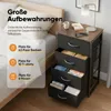 HOKEEPER Kommode, Sideboard mit 4 Stoffschubladen, Schmaler Produktbild-Vorschau 2