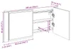 vidaXL Armadio a specchio LED rovere fumé 100x12x45 cm Anteprima dell’immagine prodotto 7