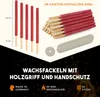 Wachsfackeln (50 Stk. ) mit 90 Min. Brenndauer - aus Produktbild-Vorschau 2