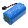 A blue lithium-ion battery pack with a black connector and wires. Produktbild-Vorschau