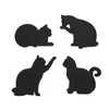 Balvi Sous-verre avec aimants Chats noirs félins - Lot de 4 Voir les images du produit 1