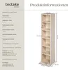 Stojící police na média se 6 přihrádkami 90x21x20cm - buk Náhled obrázku produktu 10