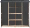vidaXL Šatníková skriňa šedá 173 x 40 x 170 cm Látka Náhľad obrázku produktu 1