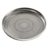 Metall Kerzentablett Silber rund im Orient Design - 34 cm - Produktbild-Vorschau 1