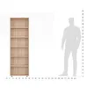 KOMTO Bücherregal 60 cm breit, Sonoma, Bücherregal mit 6 Produktbild-Vorschau 8