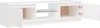 A white TV stand with open doors and shelves. Produktbild-Vorschau
