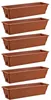 6x Blumenkasten 80cm Balkonkasten mit Wasserspeicher Produktbild-Vorschau 1