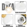 ZMH Deckenstrahler Vintage Weiß Deckenlampe 1 Flammig Retro Produktbild-Vorschau 9