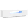 A white TV stand with blue LED lighting. Anteprima dell’immagine prodotto