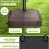 tillvex® Sonnenschirmständer PAVERA mit Rollen & Bremsen Produktbild-Vorschau 7