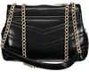 Elegante Schwarze Umhängetasche mit Kette für Damen - Produktbild-Vorschau 2