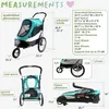 Petique Hundebuggy Trailblazer Aquablau Produktbild-Vorschau 6