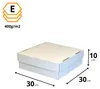 KAPAK Geschlossene Muffin Transportbox Weiß 30x30x10 cm Produktbild-Vorschau 2