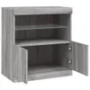 vidaXL Sideboard mit LED-Leuchten Grau Sonoma 60,5x37x67 cm Produktbild-Vorschau 7